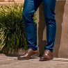Zapatos elegantes hombre 896 a café