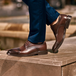 Zapatos elegantes hombre 896 a café lifestyle
