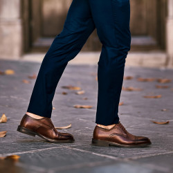 Zapatos elegantes hombre 896 a café