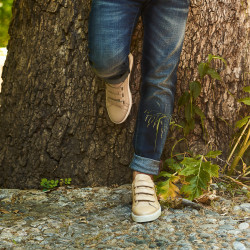 Zapatillas deportivas para hombre 893sc beige velcro