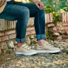 Zapatillas deportivas para hombre 893sc beige velcro
