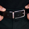 Cinturón de hombre 35b bicolor negro+marrón