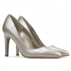 Zapatos elegantes de mujer 1276 capuchino nácar