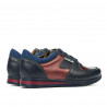 Zapatos niño 2002 índigo+bordó