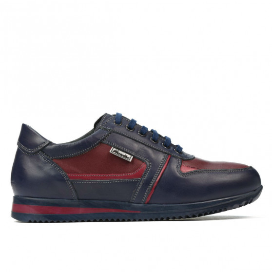 Zapatillas deportivas adolescentes 377 índigo+bordo