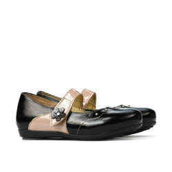 Zapatos para niños pequeños 68c charol negro combinado