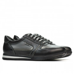 Zapatos para adolescentes 377 negro+gris