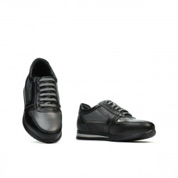 Zapatos para adolescentes 377 negro+gris