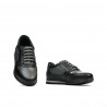 Zapatos para adolescentes 377 negro+gris