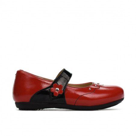 Zapatos para niños pequeños 68c charol rojo combinado