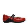 Zapatos para niños pequeños 68c charol rojo combinado