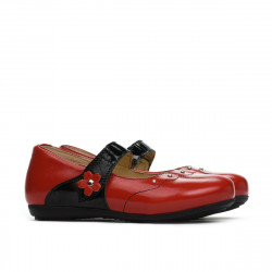 Zapatos para niños pequeños 68c charol rojo combinado