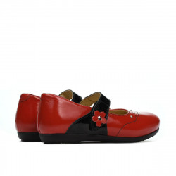 Zapatos para niños pequeños 68c charol rojo combinado