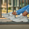 Zapatillas deportivas mujer 6015 blanco nácar combinado