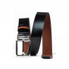 Cinturón hombre 36b negro+marrón prensado (bicolor)