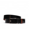 Cinturón hombre 36b negro+marrón prensado (bicolor)