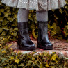 Botines para niños pequeños 100c negro lifestyle