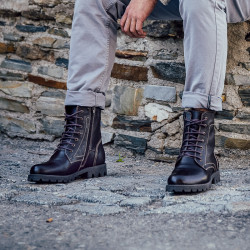 Botines hombre 498 café