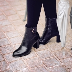 Botines de mujer 1166 negro lifestyle