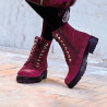 Botines de mujer 3336 bufo burdeos