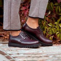 Zapatos casuales de mujer 6007 burdeos