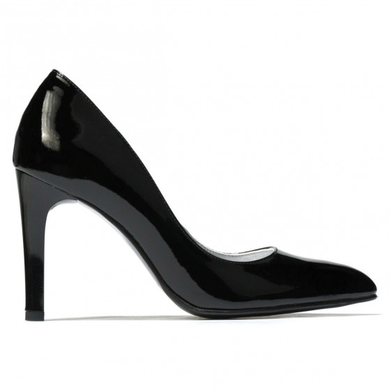 Zapatos elegantes de mujer 1276 charol negro