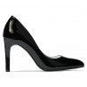 Zapatos elegantes de mujer 1276 charol negro