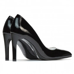 Zapatos elegantes de mujer 1276 charol negro
