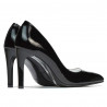 Zapatos elegantes de mujer 1276 charol negro