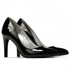 Zapatos elegantes de mujer 1276 charol negro