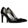 Zapatos elegantes de mujer 1276 charol negro