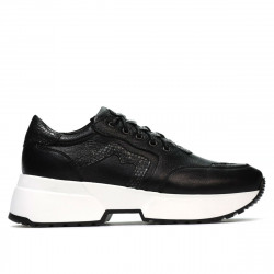 Deportivos de mujer 6019 negro combinado