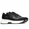 Deportivos de mujer 6019 negro combinado