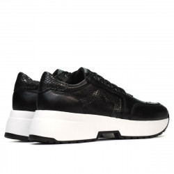 Deportivos de mujer 6019 negro combinado