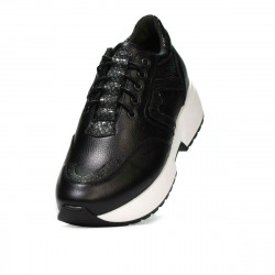 Deportivos de mujer 6019 negro combinado