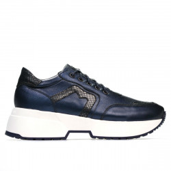 Zapatillas deportivas de mujer 6019 índigo nácar combinado
