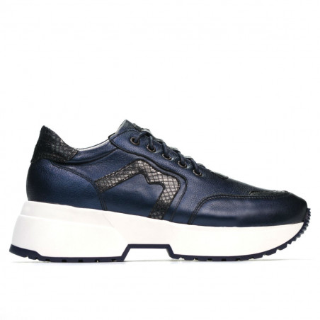 Zapatillas deportivas de mujer 6019 índigo nácar combinado