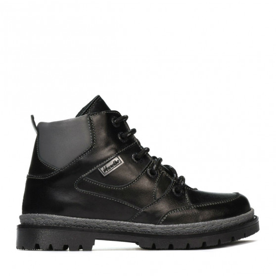 Botas para niños 3017 negro+gris
