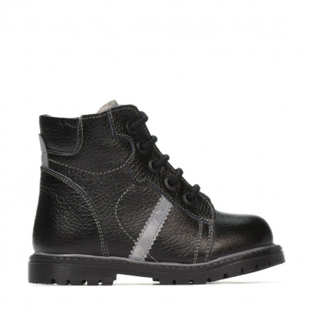Botines para niños pequeños 102c negro combinado