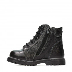 Botines para niños pequeños 102c negro combinado