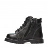 Botines para niños pequeños 102c negro combinado