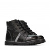 Botines para niños pequeños 102c negro combinado