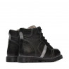 Botines para niños pequeños 102c negro combinado