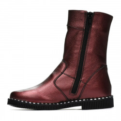 Botas infantiles 3019 burdeos nacarado