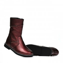 Botas infantiles 3019 burdeos nacarado