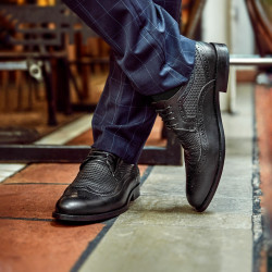Zapatos elegantes para hombres 904 negro lifestyle