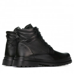 Botines para hombres 4119 negro combinado
