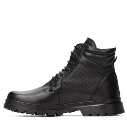Botines para hombres 4119 negro combinado
