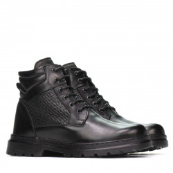 Botines para hombres 4119 negro combinado
