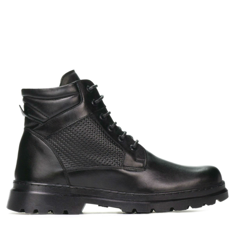 Botines para hombres 4119 negro combinado